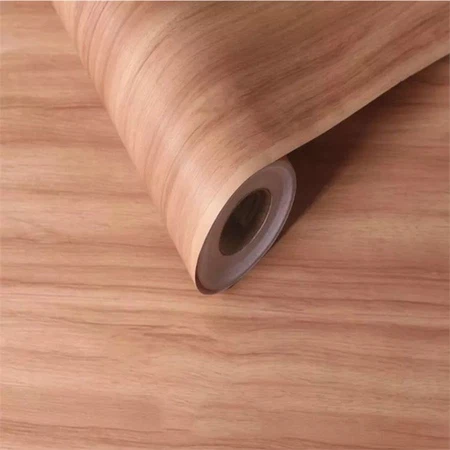 Wood color PVC decorative film